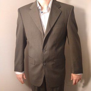 Montefino Uomo Men’s Super 120 Wool Suit 38S Pants 32S